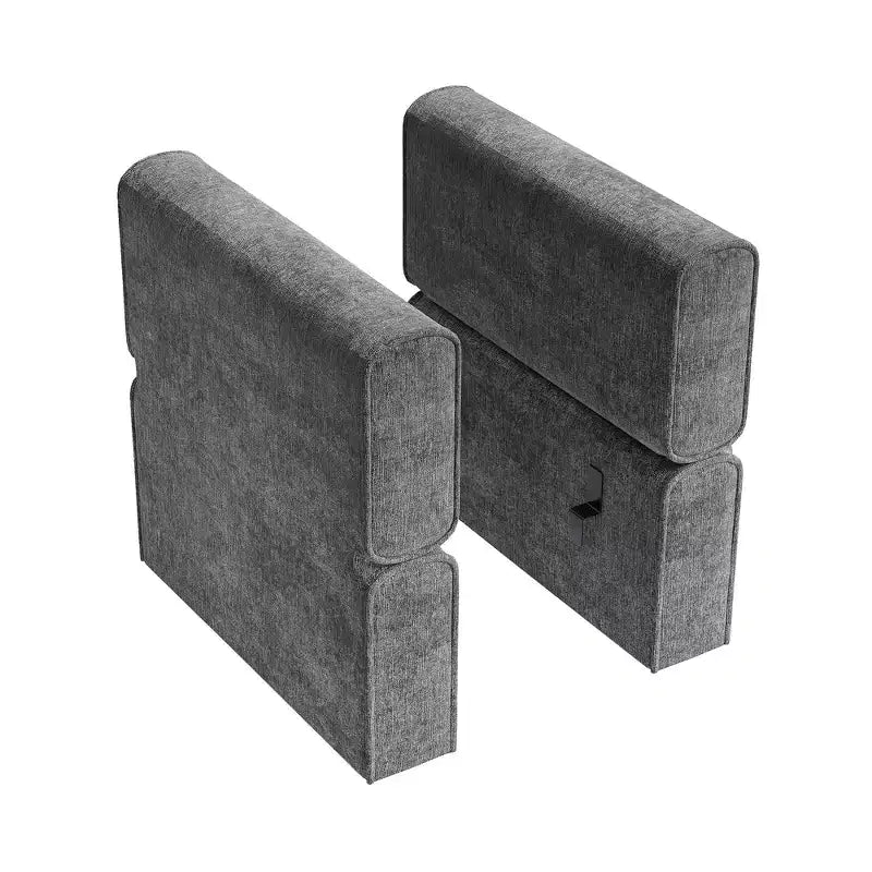 Modular 1 Seat Sofa, Chenille Single Chair with Storage Seat, Modular Sectional Unit for Modular Sectional Sofa Couch, Free Combination, Light Grey
