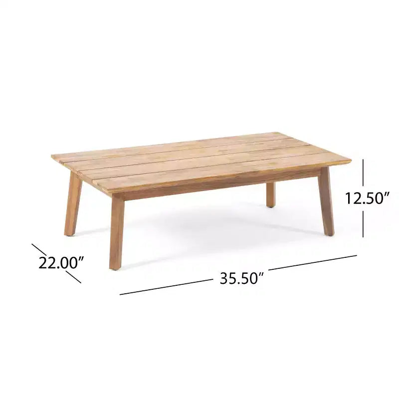 Christopher Knight Home Safira Juego de conversación rústico de 5 piezas para patio de madera de acacia con cojines gruesos
