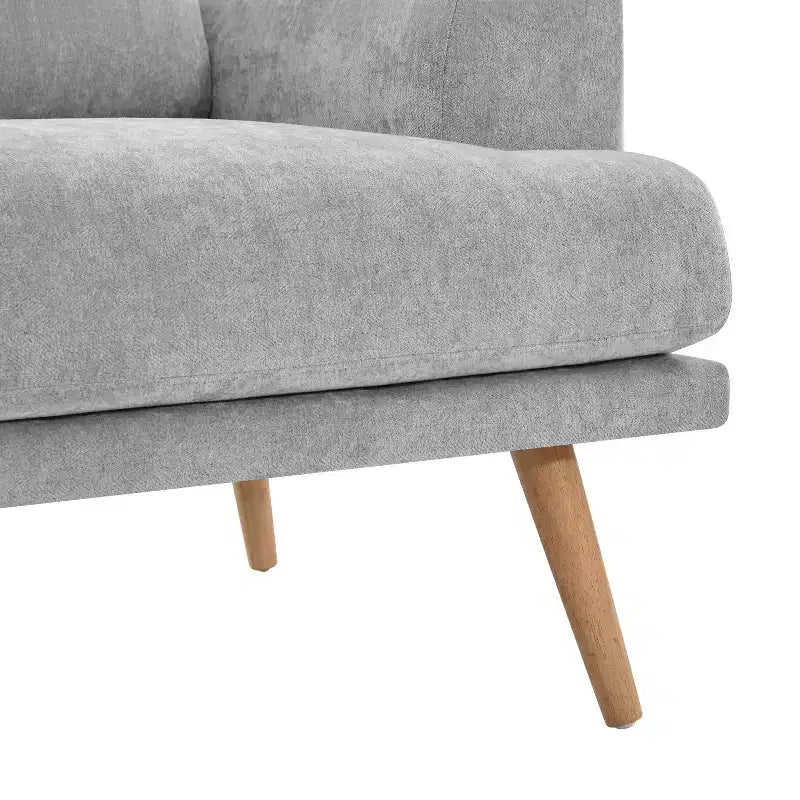 79.9 Sofa Couch for Living Room, 3-Seater Sofa with Rubberwood Legs, Sofa Chair for Home/Apartment, Gray - ModernLuxe