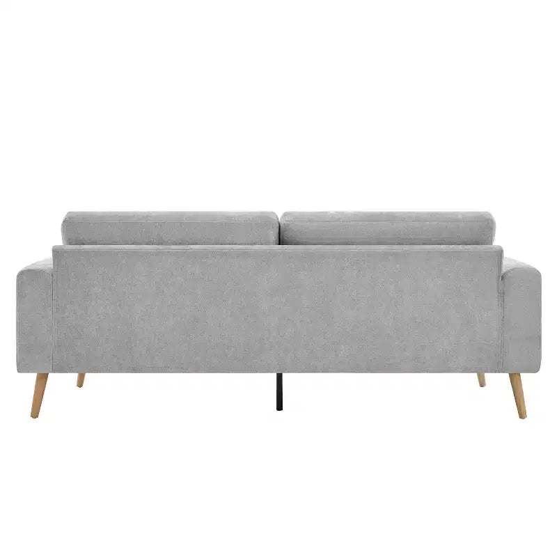 79.9 Sofa Couch for Living Room, 3-Seater Sofa with Rubberwood Legs, Sofa Chair for Home/Apartment, Gray - ModernLuxe