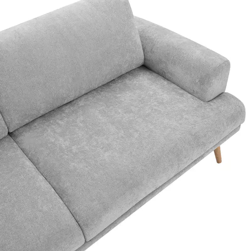 79.9 Sofa Couch for Living Room, 3-Seater Sofa with Rubberwood Legs, Sofa Chair for Home/Apartment, Gray - ModernLuxe