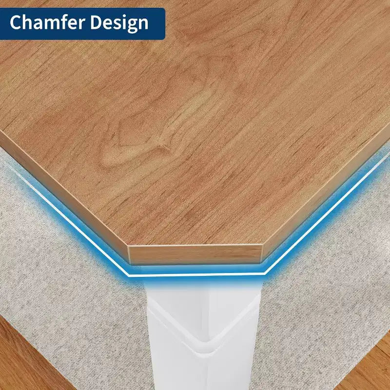 Mesa de Comedor Industrial Larga para 6-8, Mesa de Cocina Rectangular de Madera con Estructura de Metal Reforzado Estilo Granja Moderna para Comedor Cocina