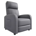 Comfortable Support Single Recliner Armchair  Adjustable Backrest & Footrest  Linen-Look Upholstery  Ideal for Living Room & Bedroom