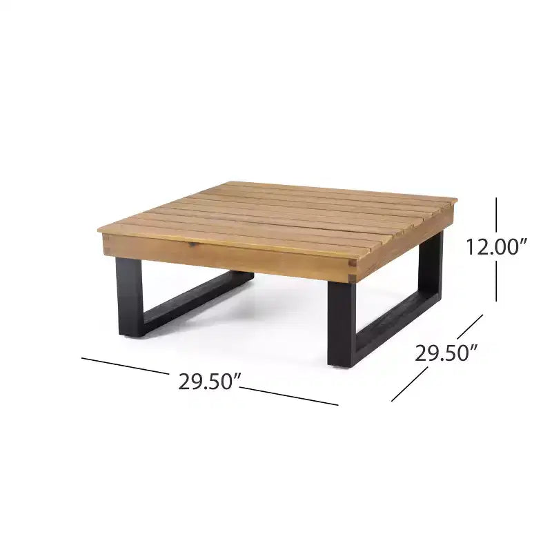 Sofá seccional de exterior en forma de L, juego de salón de ocio para patio, juego de asientos de conversación para jardín con mesa de centro y cojín resistente al agua - ModernLuxe