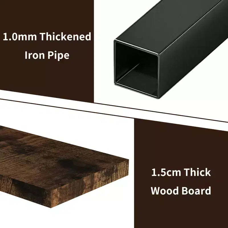 Botellero de pared, estantes de barra flotantes de metal con soporte para copas de vino, 99 cm/119 cm