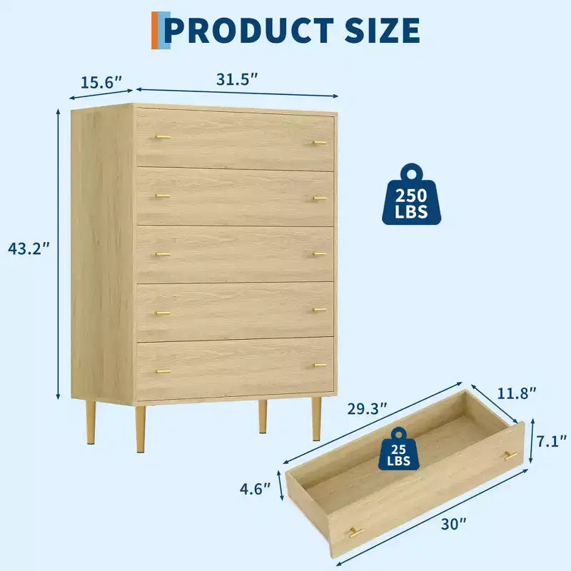 Cómoda rústica de granja para dormitorio, cajonera de madera rústica, tiradores de barra, diseño moderno vintage, organizador espacioso para dormitorio, sala de estar