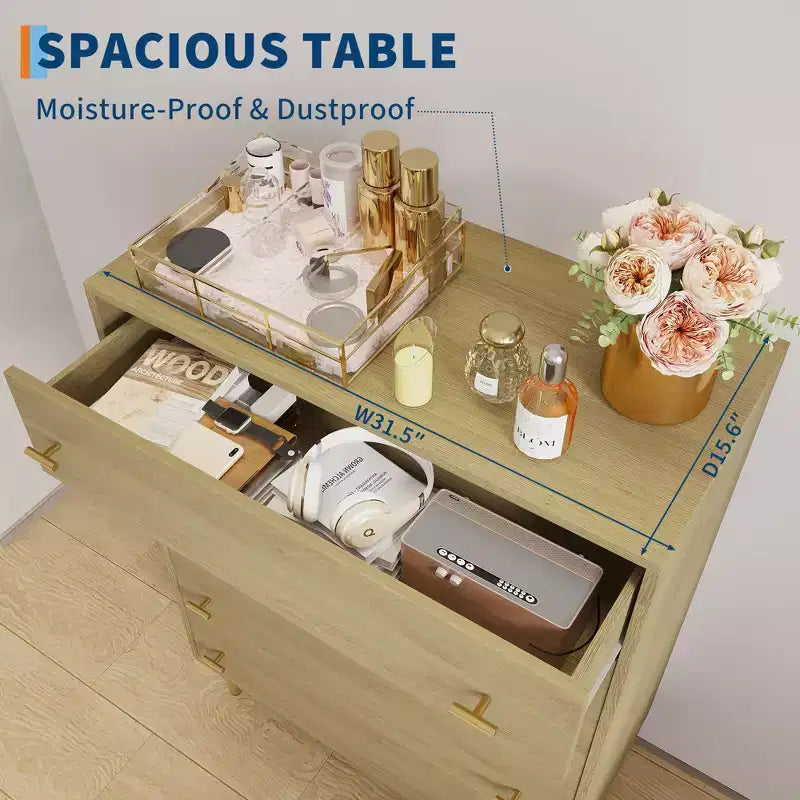 Cómoda rústica de granja para dormitorio, cajonera de madera rústica, tiradores de barra, diseño moderno vintage, organizador espacioso para dormitorio, sala de estar