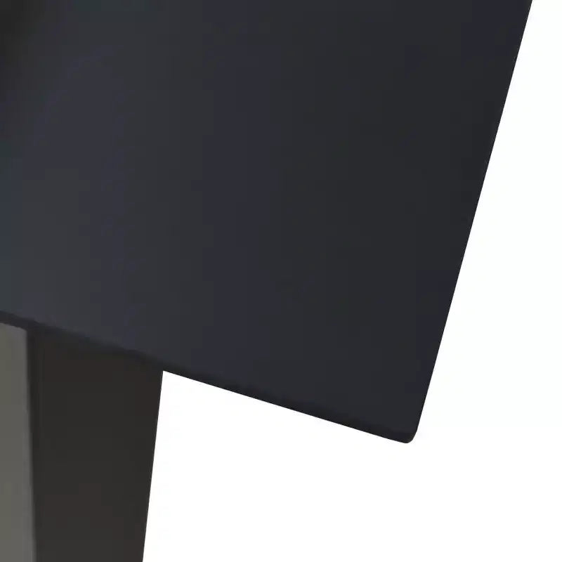 vidaXL Conjunto de comedor Roble, ratán sintético negro, acero con recubrimiento en polvo, vidrio