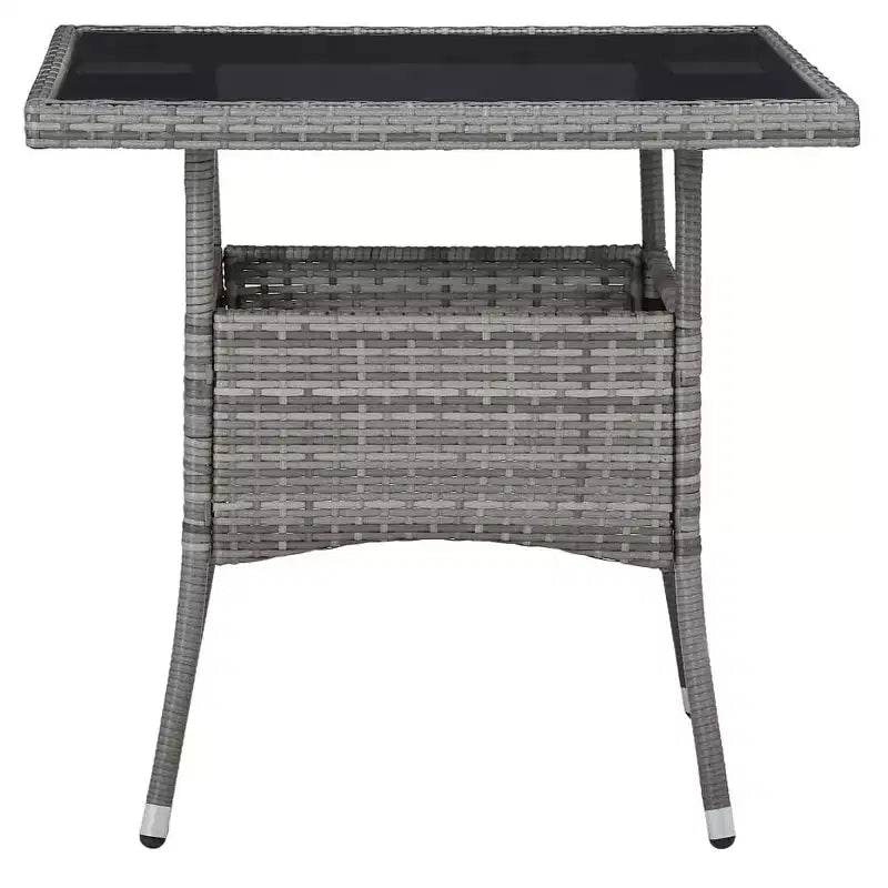 vidaXL Conjunto de comedor de jardín gris