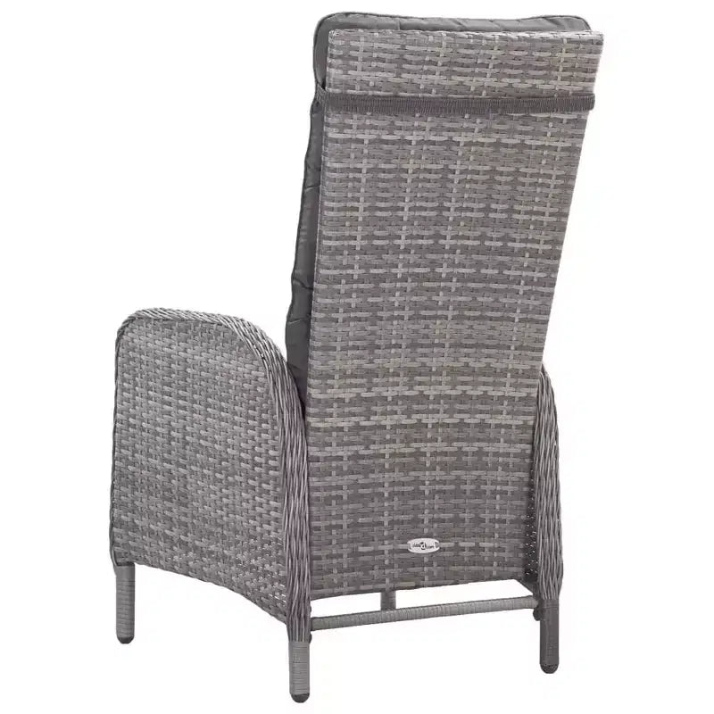 vidaXL Conjunto de comedor de jardín gris
