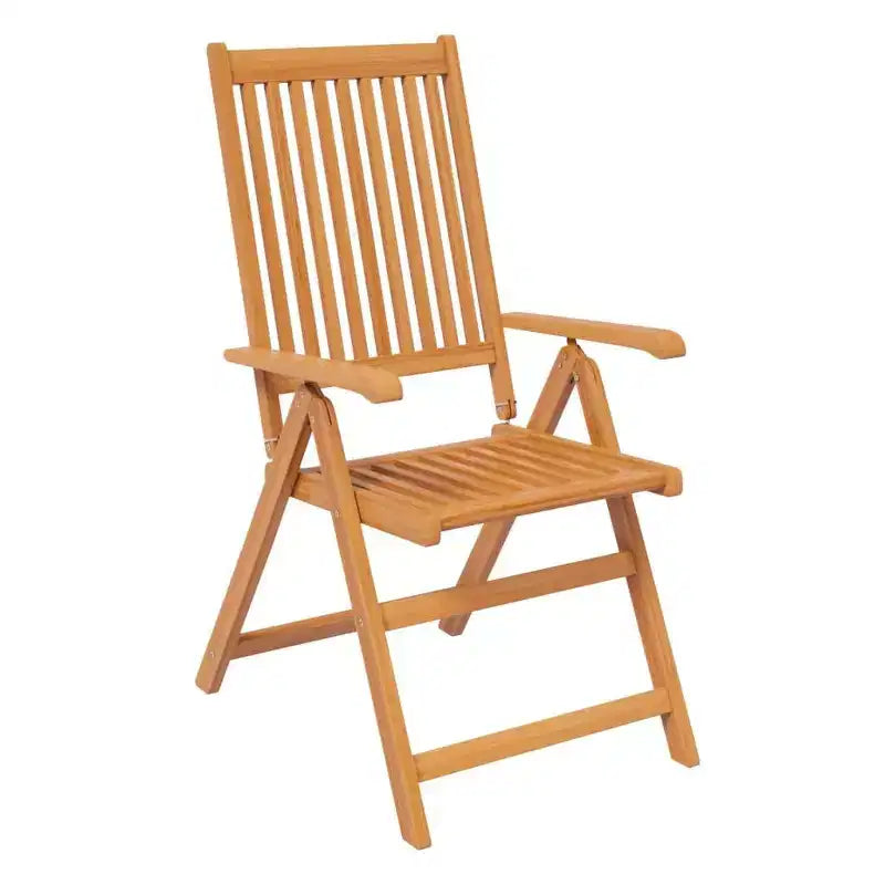 vidaXL Set de Comedor de Jardín Madera Natural Madera Maciza de Acacia Juego de 5 Piezas