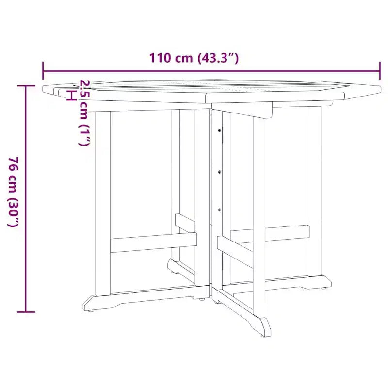vidaXL Juego de comedor de exterior de teca natural Teca finamente lijada Madera dura Medium