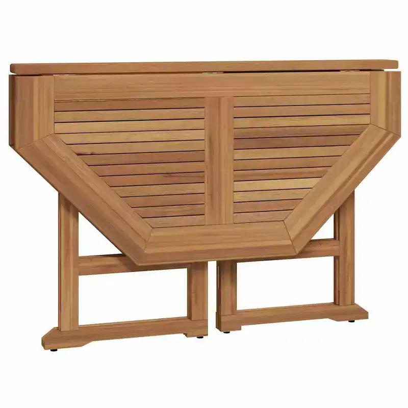 vidaXL Juego de comedor de exterior de teca natural Teca finamente lijada Madera dura Medium
