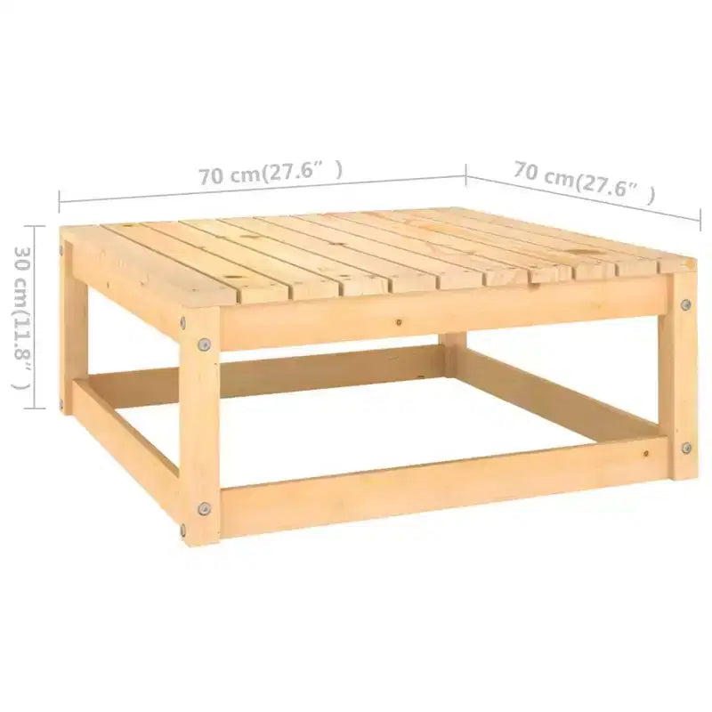 vidaXL Salon de jardin Bois naturel Bois de pin massif Modulable
