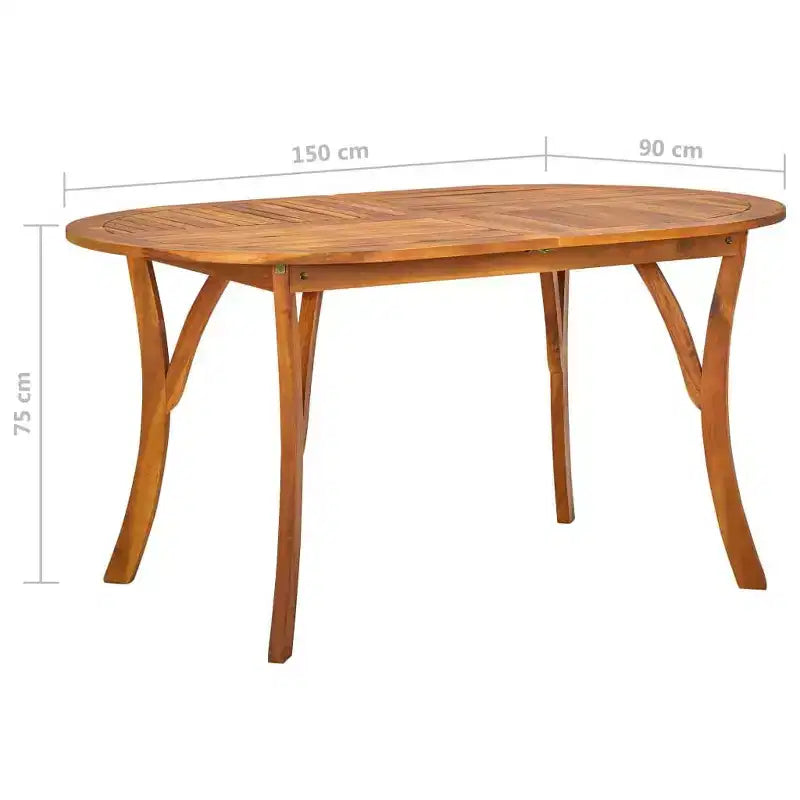 vidaXL Juego de comedor de madera maciza de acacia, juego de comedor plegable mediano