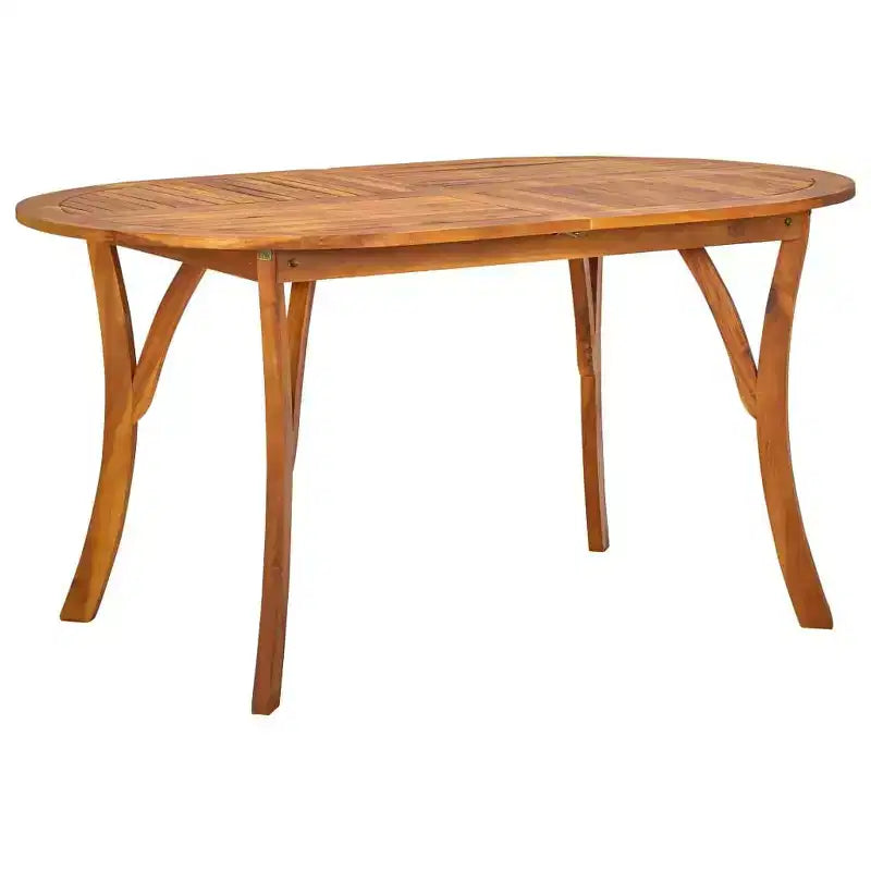 vidaXL Juego de comedor de madera maciza de acacia, juego de comedor plegable mediano