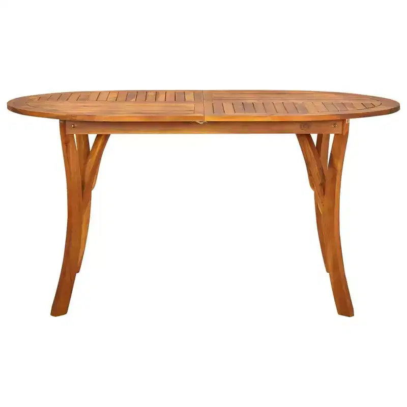 vidaXL Juego de comedor de madera maciza de acacia, juego de comedor plegable mediano