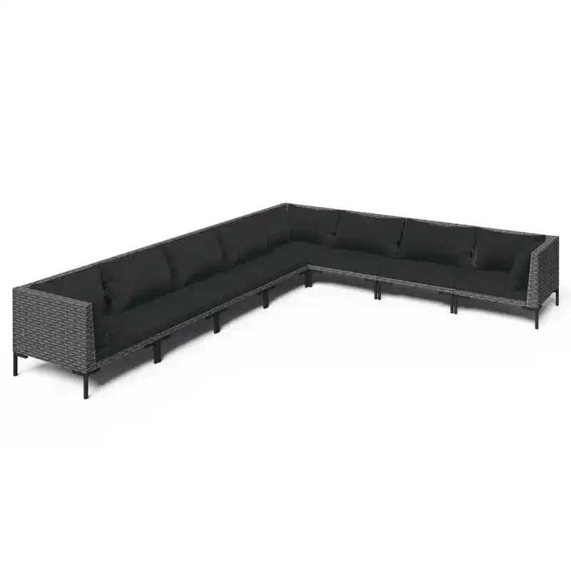vidaXL Patio Lounge Set Dark grey