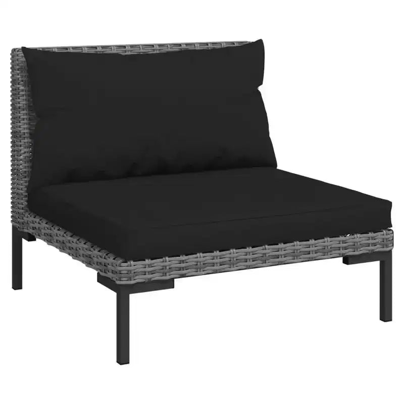 vidaXL Salon de jardin anthracite