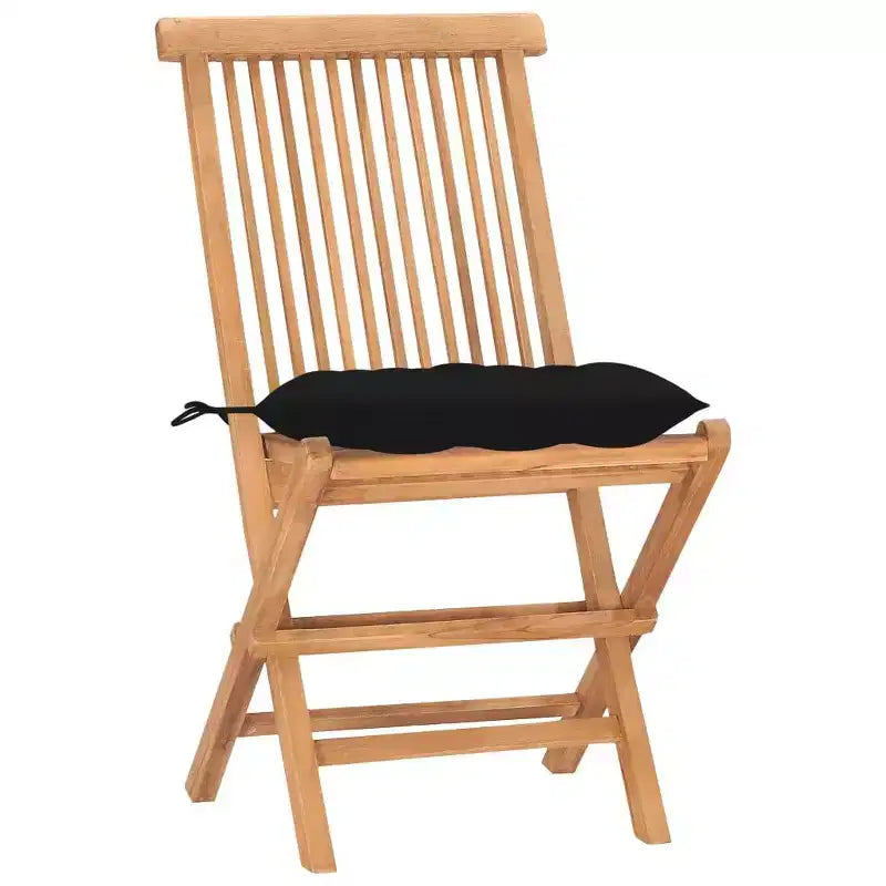 vidaXL Ensemble repas d'extérieur Teck Bois de teck Moyen Pliable
