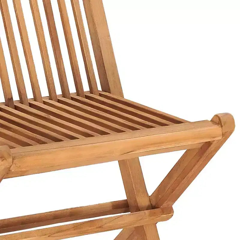 vidaXL Ensemble repas d'extérieur Teck Bois de teck Moyen Pliable