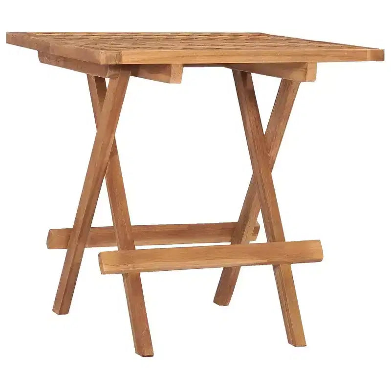vidaXL Ensemble repas d'extérieur Teck Bois de teck Moyen Pliable