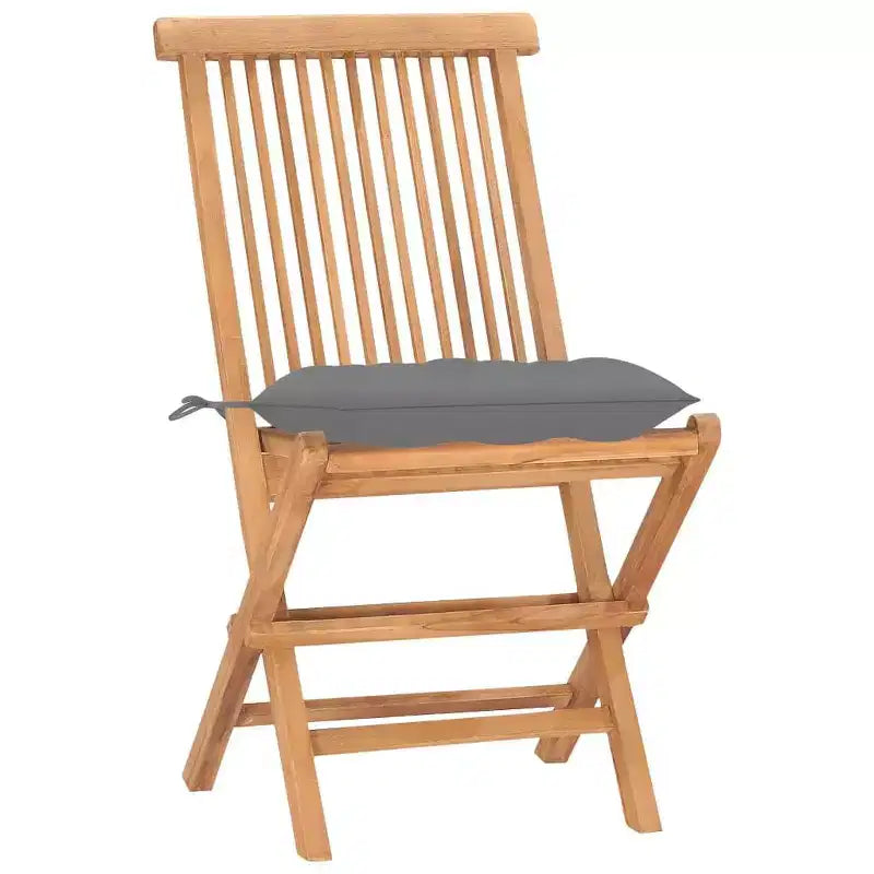 vidaXL Ensemble repas d'extérieur Teck Bois de teck Moyen Pliable