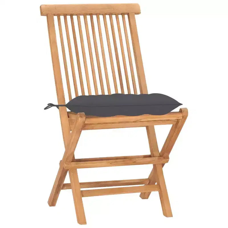vidaXL Ensemble repas d'extérieur Teck Bois de teck Moyen Pliable