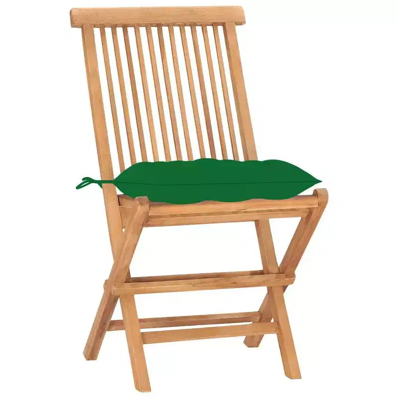 vidaXL Ensemble repas d'extérieur Teck Bois de teck Moyen Pliable
