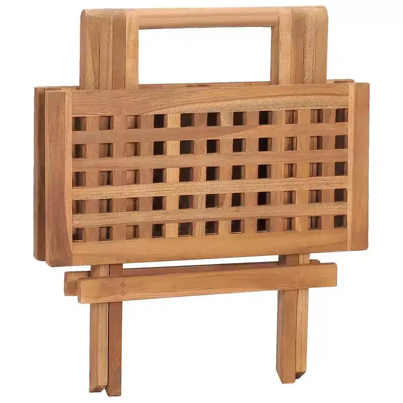 vidaXL Ensemble repas d'extérieur Teck Bois de teck Moyen Pliable
