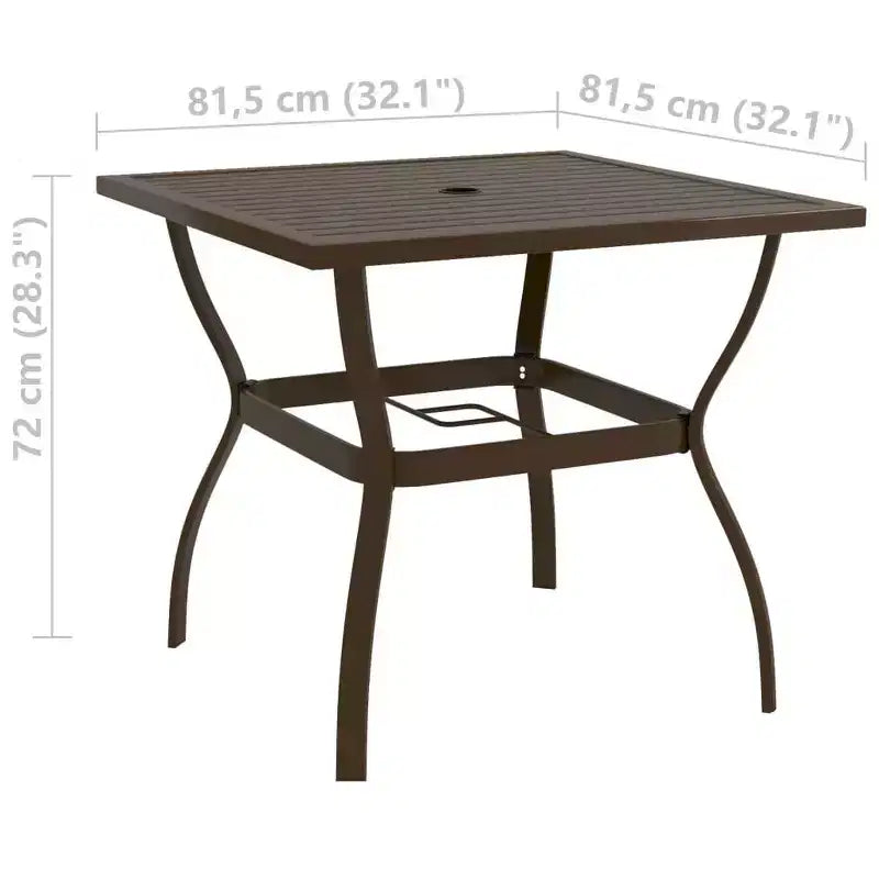 vidaXL Juego de Comedor de Jardín de 2 Piezas Textilene, Acero con Recubrimiento en Polvo