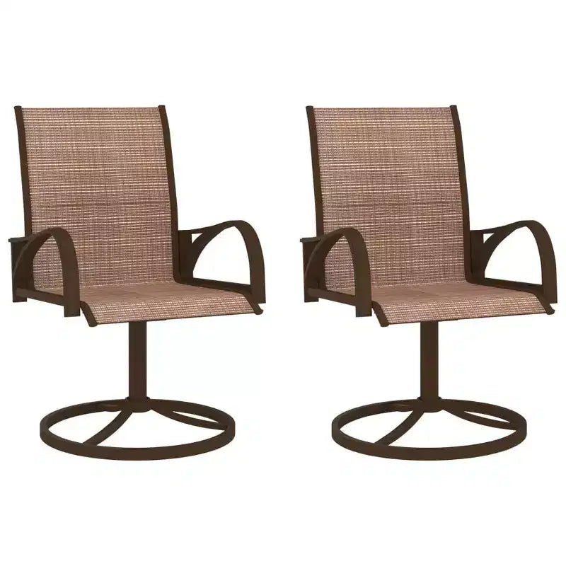 vidaXL Juego de Comedor de Jardín de 2 Piezas Textilene, Acero con Recubrimiento en Polvo