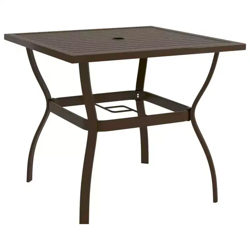 vidaXL Juego de Comedor de Jardín de 2 Piezas Textilene, Acero con Recubrimiento en Polvo