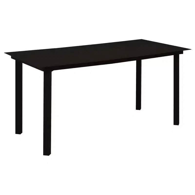 vidaXL Conjunto de Comedor de Jardín Negro