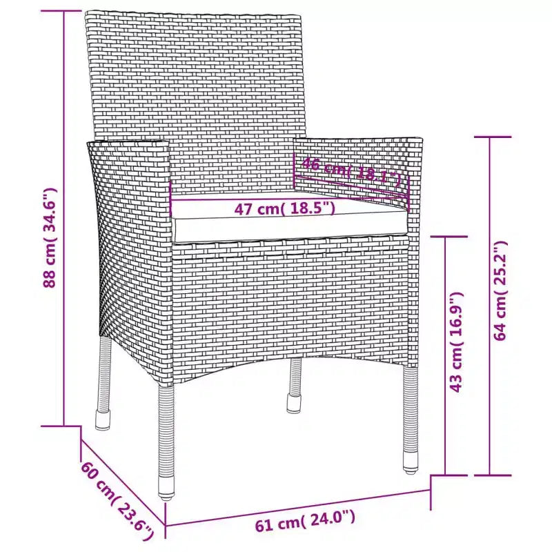 vidaXL Juego de comedor de patio Juego de 4 Beige