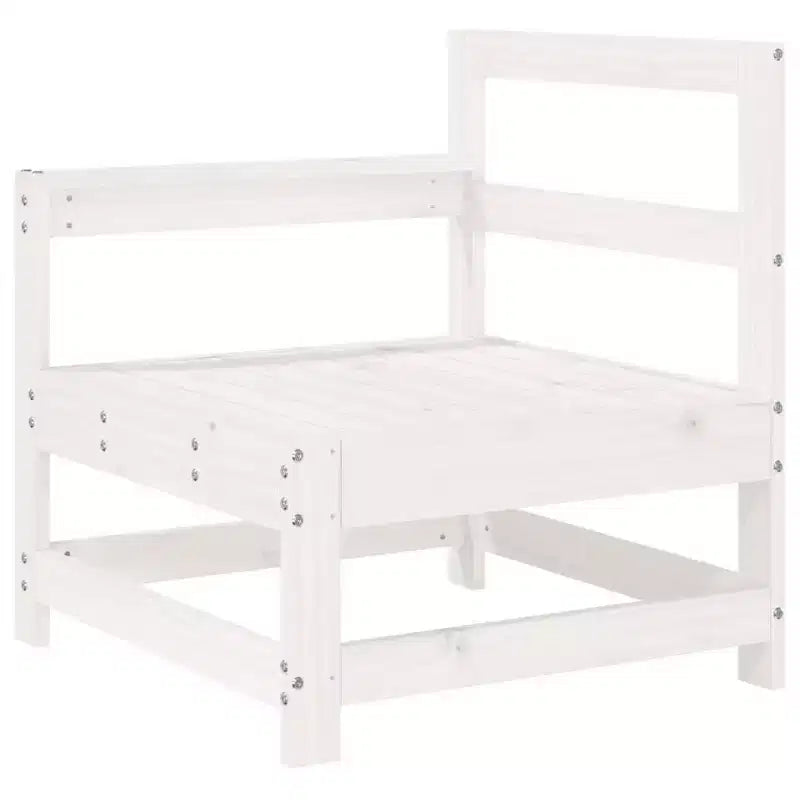 vidaXL Juego de salón de jardín Madera natural Madera de pino maciza Modular de 7 piezas
