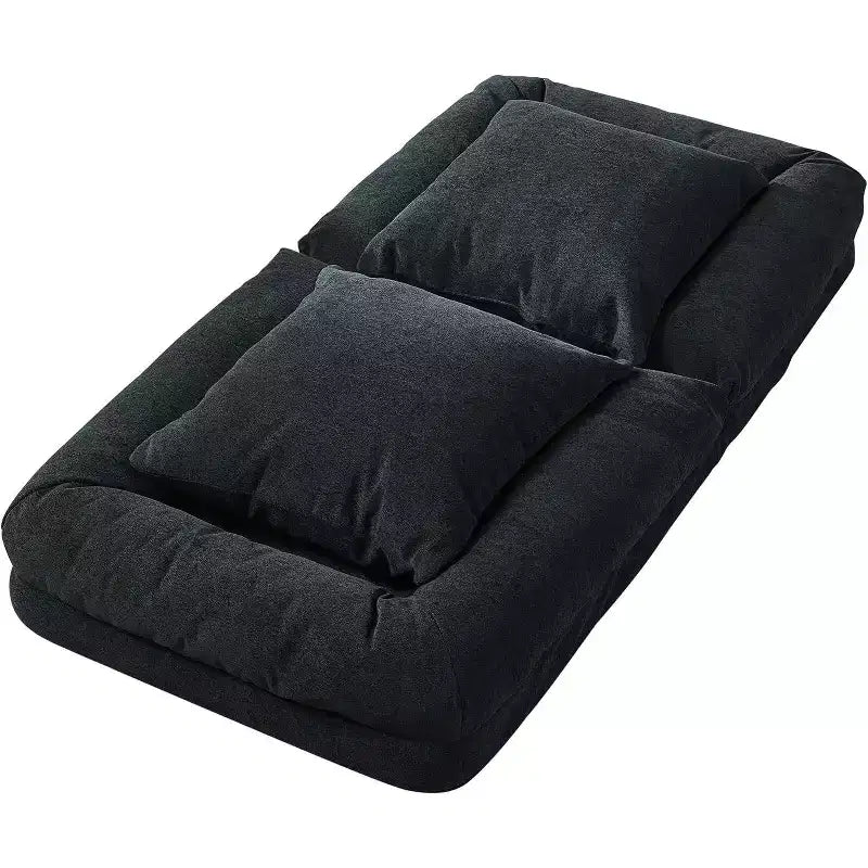 Convertible Human Dog Bed, Lazy Sofa Bed with Adjustable Backrest 5 Positions, Bean Bag Lounge Chair, Large Pet Bed with Metal Frame, for Living Room