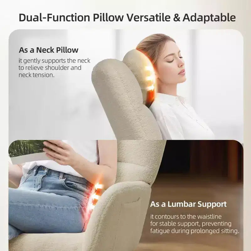 Armchair for Adults, Reading Chair Rocking Chair with Ottoman, Glider Rocking Chair with High Backrest, Nursery