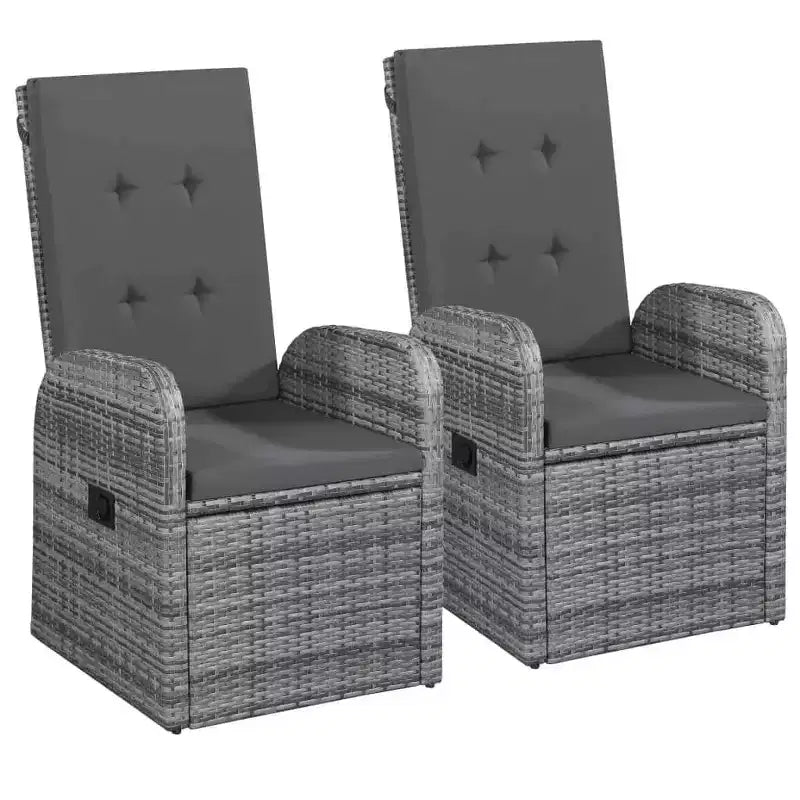 vidaXL Conjunto de Comedor de Jardín Ratán PE Negro, Acero con Recubrimiento en Polvo, Vidrio