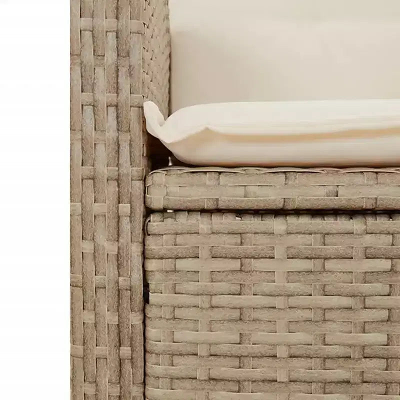 vidaXL Ensemble de salle à manger de jardin beige et marron