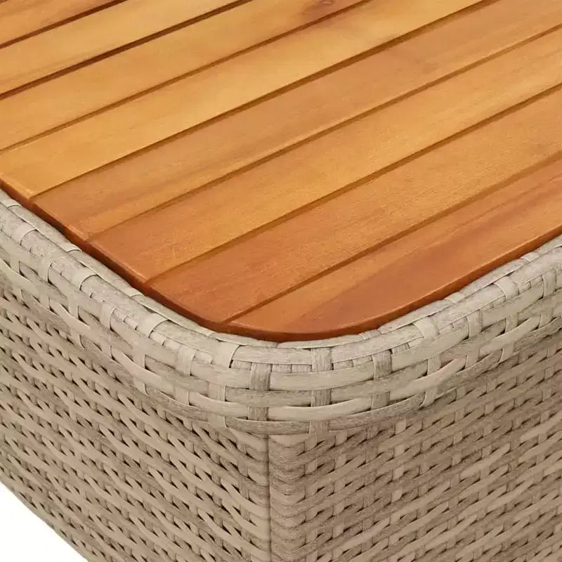 vidaXL Ensemble de salle à manger de jardin beige et marron