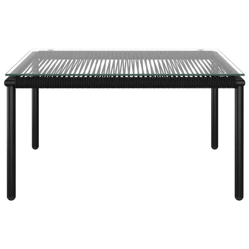 vidaXL Salon de jardin noir et anthracite
