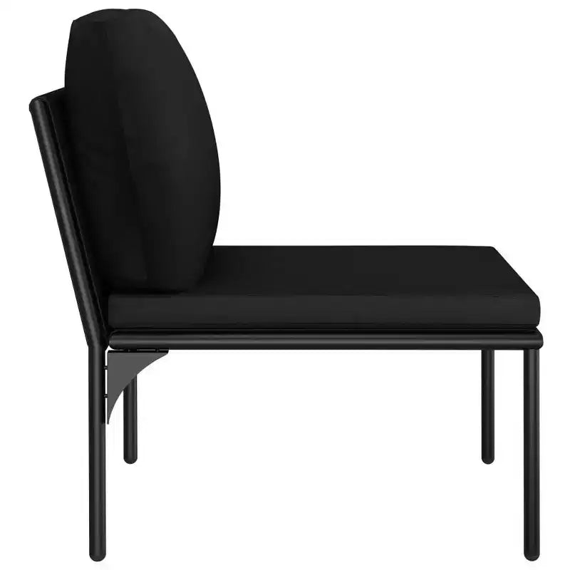 vidaXL Salon de jardin noir et anthracite