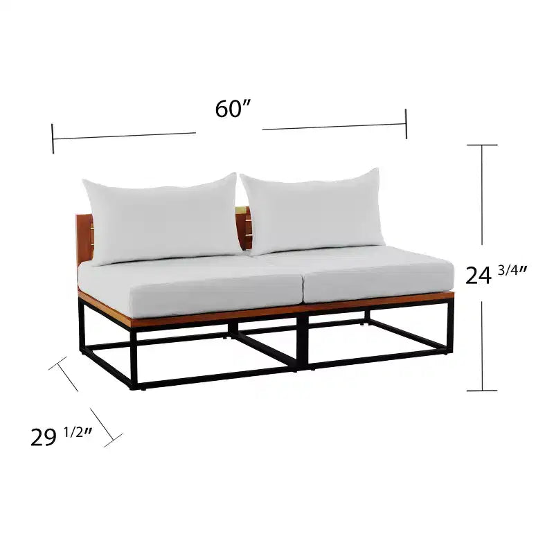 Mesa de centro para exteriores Taradale con silla para exteriores Taradale con cojines - Juego de 3 - Blanco - SEI