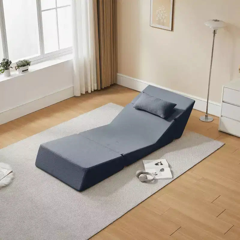 MAYEERTY Sillón Sofá Convertible 2 en 1 de Lana de Alpaca, Sofá Cama que Ahorra Espacio para Espacios Pequeños, Sala de Estar, Dormitorio, Apartamento