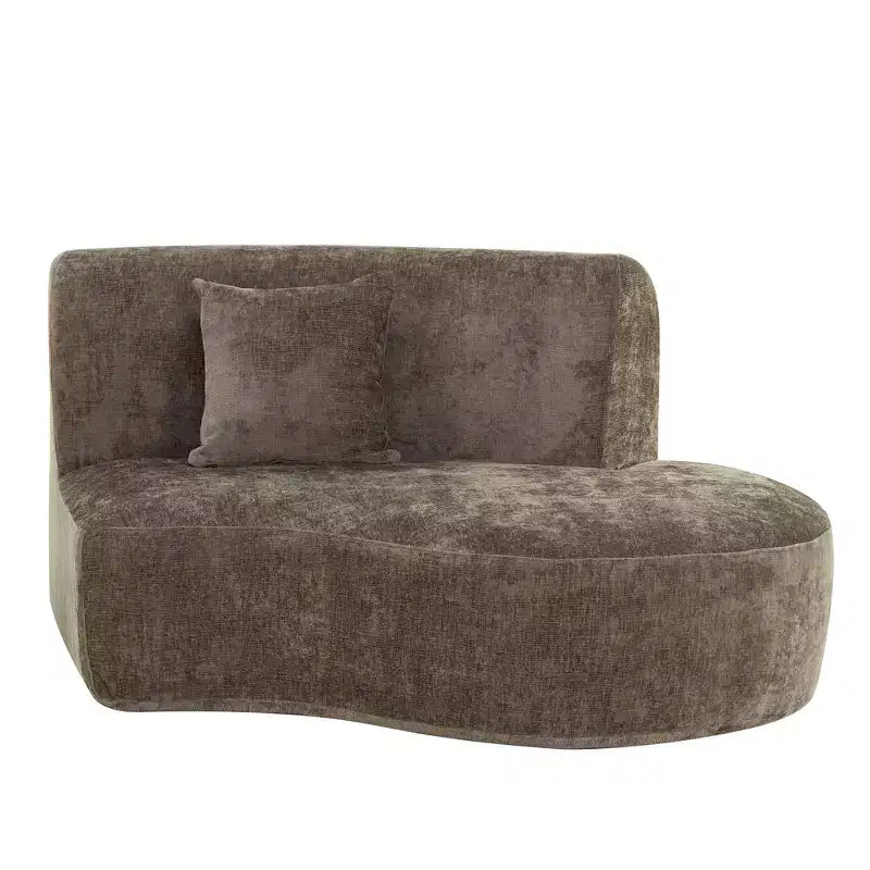 Christopher Knight Home Isolde 140 Modern 4-Seater Upholstered Curved Sectional Sofa