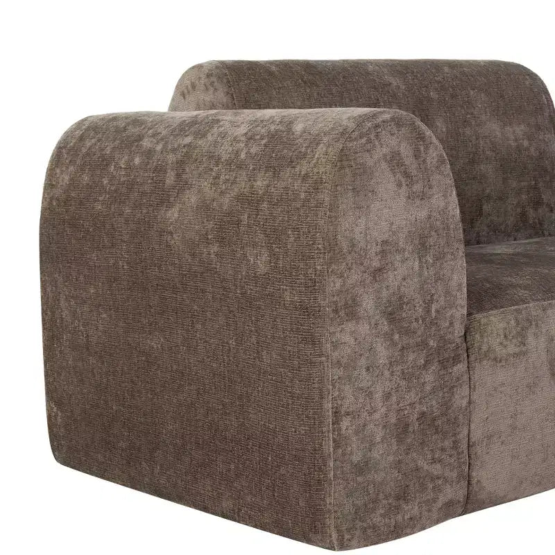Christopher Knight Home Isolde 140 Modern 4-Seater Upholstered Curved Sectional Sofa
