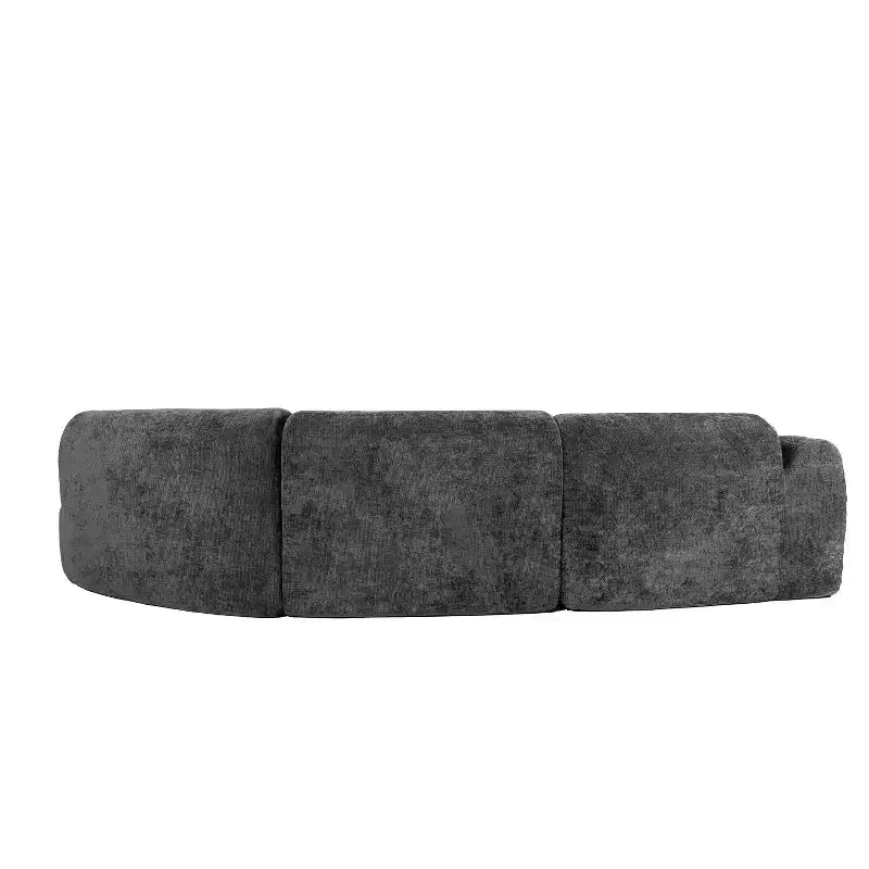 Christopher Knight Home Isolde 140 Modern 4-Seater Upholstered Curved Sectional Sofa