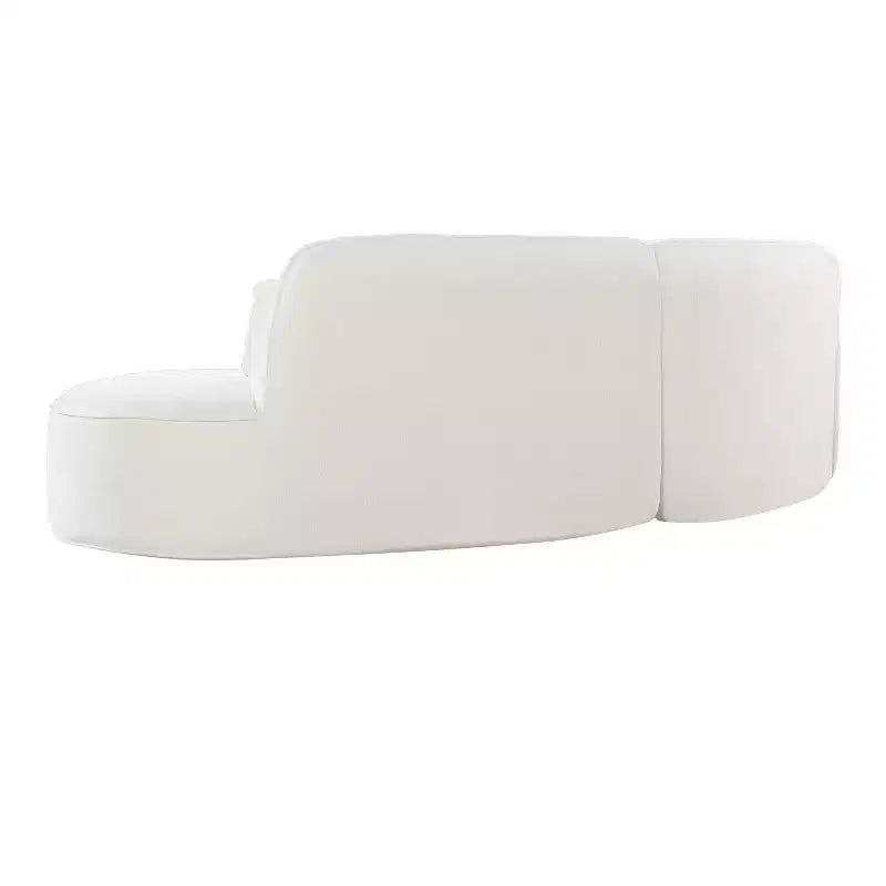 Christopher Knight Home Harmonie 123 Modern Curved Compressed 4-Seater Sectional Sofa with 3 Pillows