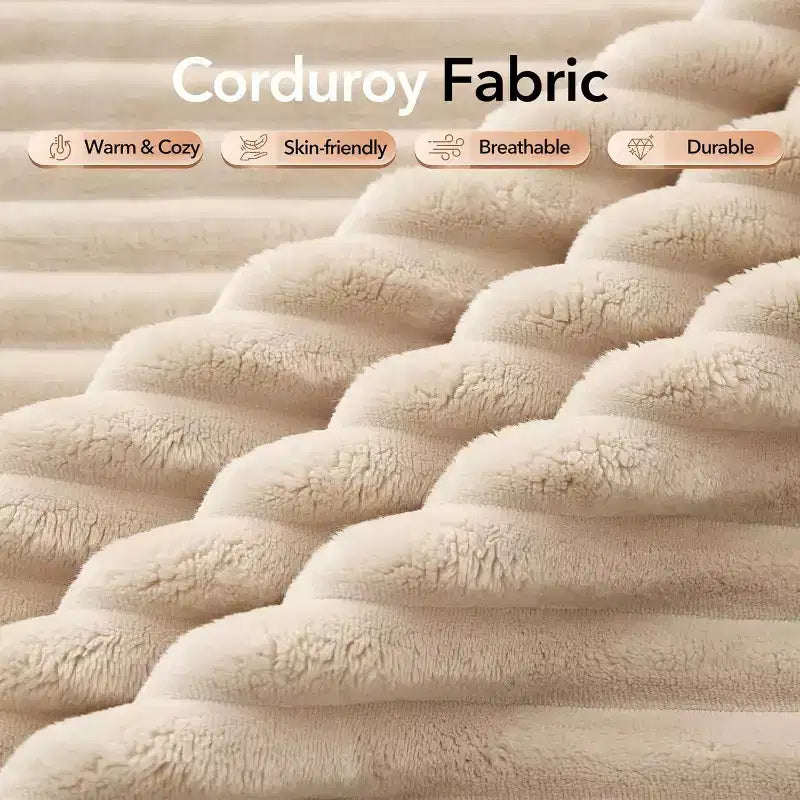 Soft Corduroy Deep Seat Sectional Sofa  108 Inch L-Shaped Modular Couch for Living Room, Apartment or Office  Modern, No Assembly